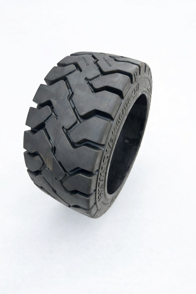 Opona -opaska stalowo-gumowa czarna do wózków widłowych 16 1/4 x 5 x 11 1/4