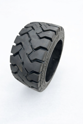 Opona -opaska stalowo-gumowa czarna pełna do wózków widłowych 16x7x10 1/2